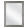 20 In. X 26 In. Recessed Or Surface Mount Framed Medicine Cabinet In Pewter