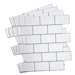Crystiles 12"x12" Subway White Vinyl Peel And Stick Backsplash Tile, Pro Series Thicker Version, 4-Sheet Pack 17 Crystiles 12"x12" Subway White Vinyl Peel And Stick Backsplash Tile, Pro Series Thicker Version, 4-Sheet Pack -Household Items 22bf5239 4317 463e 98b1 b04595aa2f5e 1.de5b63a3938a173514990e8bac69bcb6 1800x1800