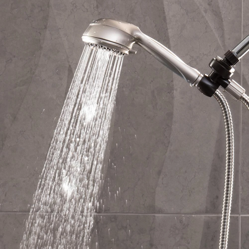 6-Spray 3.5 In. Single Wall Mount Low Flow Handheld Adjustable Shower Head In Brushed Nickel 6 6-Spray 3.5 In. Single Wall Mount Low Flow Handheld Adjustable Shower Head In Brushed Nickel - Image 6