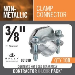 3/8 In. Non-Metallic Twin Screw Clamp Connectors (100-Pack) -Household Items 26284ac90625994a18ab7df858575053 1800x1800