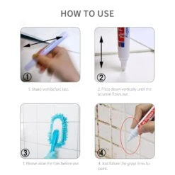 Grout Marker Grout Tile Pen Grout Restorer Pen Renew Marker With Replacement Nib For Tile Grout Lines Tile Wall Floor Bathrooms Kitchen -Household Items 26dc7ca4 d250 49ce 9573 a06035fcba90.b6b4beaa3243f6ca31f73c10f16ec54d 1800x1800