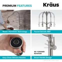 Sellette Single-Handle Pull-Down Sprayer Kitchen Faucet With Dual Function Sprayhead In Oil Rubbed Bronze -Household Items 28642a340f8f270564ab13ef829cad55 1800x1800