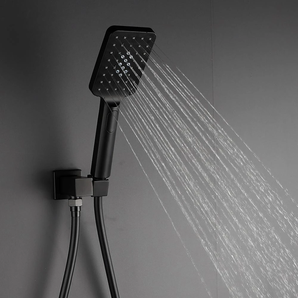 3-Spray With 2.5 GPM 12 In. 2 Functions Tub Ceiling Mount Dual Shower Heads In Spot In Matte Black (Valve Included) 5 3-Spray With 2.5 GPM 12 In. 2 Functions Tub Ceiling Mount Dual Shower Heads In Spot In Matte Black (Valve Included) - Image 5