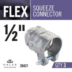 1/2 In. Flexible Metal Conduit (FMC) Squeeze Connector (3-Pack) -Household Items 2a9266a2e0dae80afb9baf0fe9315f18 1800x1800