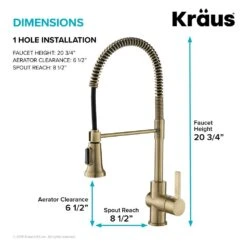 Britt Single-Handle Pull Down Sprayer Kitchen Faucet In Brushed Gold -Household Items 2ba0d445f473bcd462d4ad21d91864c6 1800x1800