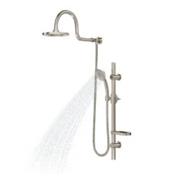 AquaRain 3-Spray Retrofit Shower System With Handshower & Showerhead Combo & Wall Bar Shower Kit In Brushed Nickel 5 AquaRain 3-Spray Retrofit Shower System With Handshower & Showerhead Combo & Wall Bar Shower Kit In Brushed Nickel -Household Items 2c555262e9ab6db8e7559dc7745f6983 1800x1800