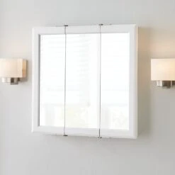 24-3/16 In. W X 24-3/16 In. H Fog Free Framed Surface-Mount Tri-View Bathroom Medicine Cabinet In White 8 24-3/16 In. W X 24-3/16 In. H Fog Free Framed Surface-Mount Tri-View Bathroom Medicine Cabinet In White -Household Items 2ff2c658c1c073bbdee13e31c1fb7651 1800x1800