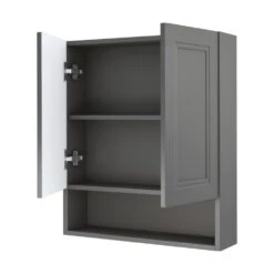 MagickWoods Elements Stratton 24"W X 7"D X 28"H Gray Bathroom Wall Cabinet -Household Items 30045 rov1 mw 1800x1800