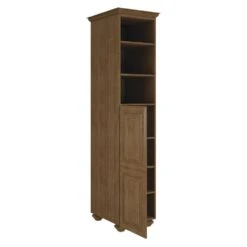 MagickWoods Elements Manchester 20-3/16"W X 22-7/16"D X 84"H Mocha Linen Cabinet -Household Items 30208 lovr1 mw 1800x1800