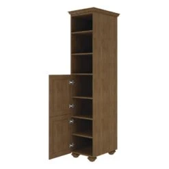 MagickWoods Elements Manchester 20-3/16"W X 22-7/16"D X 84"H Mocha Linen Cabinet -Household Items 30208 rovr1 mw 1800x1800