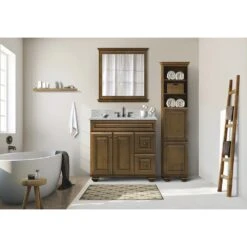 MagickWoods Elements Manchester 20-3/16"W X 22-7/16"D X 84"H Mocha Linen Cabinet -Household Items 30208 scene1 mw 1800x1800