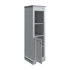 MagickWoods Windermere 17"W X 18"D X 60"H Cloud Gray Linen Cabinet -Household Items 30343 lovrev1 mw 1800x1800