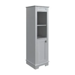 MagickWoods Windermere 17"W X 18"D X 60"H Cloud Gray Linen Cabinet -Household Items 30343 qlvrev1 mw 1800x1800