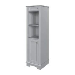 MagickWoods Windermere 17"W X 18"D X 60"H Cloud Gray Linen Cabinet -Household Items 30343 qrvrev1 mw 1800x1800