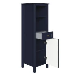 MagickWoods Montgomery 19"W X 18-1/2"D X 60"H Midnight Blue Linen Cabinet -Household Items 31019 lov mw 1800x1800