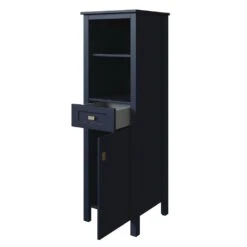 MagickWoods Montgomery 19"W X 18-1/2"D X 60"H Midnight Blue Linen Cabinet -Household Items 31019 rov mw 1800x1800