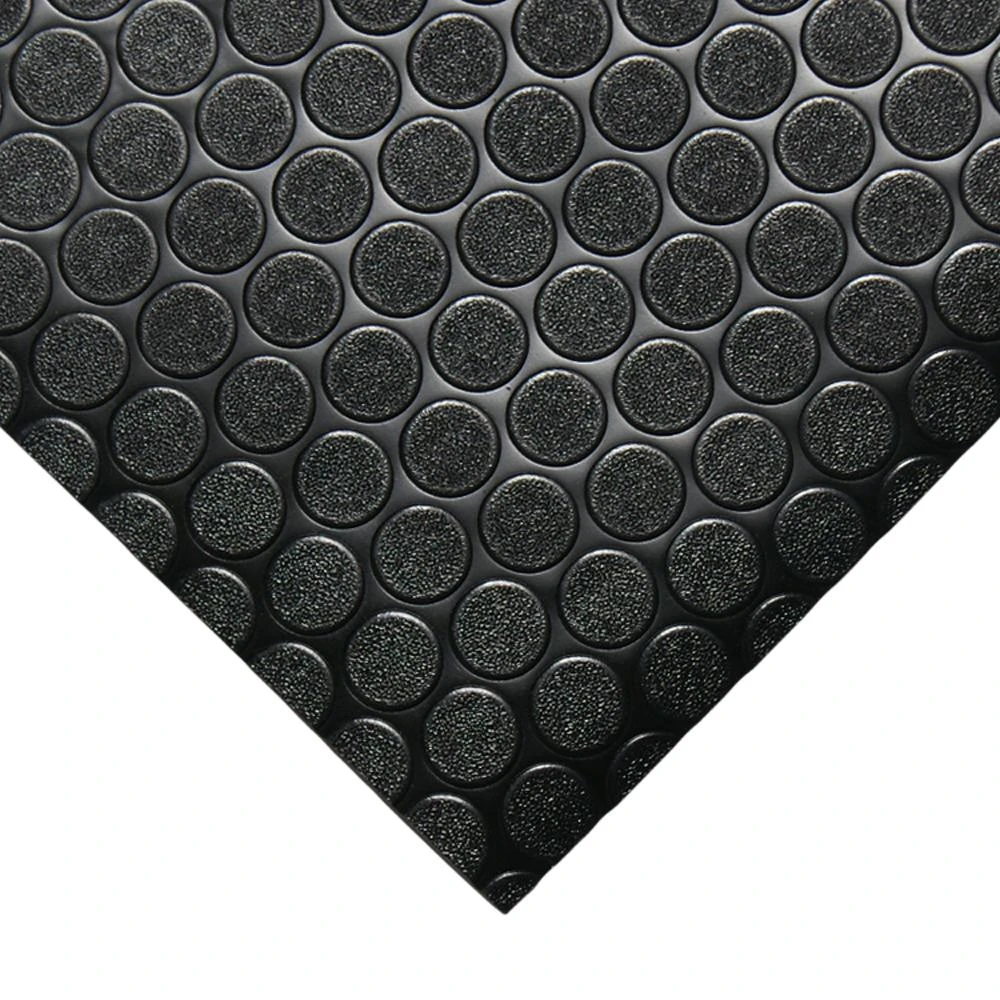 Rubber-Cal Coin Grip 4 Ft. X 25 Ft. Dark Grey Commercial Grade PVC Flooring 3 Rubber-Cal Coin Grip 4 Ft. X 25 Ft. Dark Grey Commercial Grade PVC Flooring - Image 3