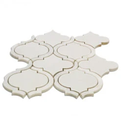 Divine Arabesque Glacier White 10 In. X 12 In. Glazed Ceramic Mosaic Tile (0.80 Sq. Ft. / Sheet) -Household Items 356e35b2 f1a1 4aea 9893 b218a3e8b971.52f9ec0eab0ba2f4aca8730d77bbfbd1 1800x1800