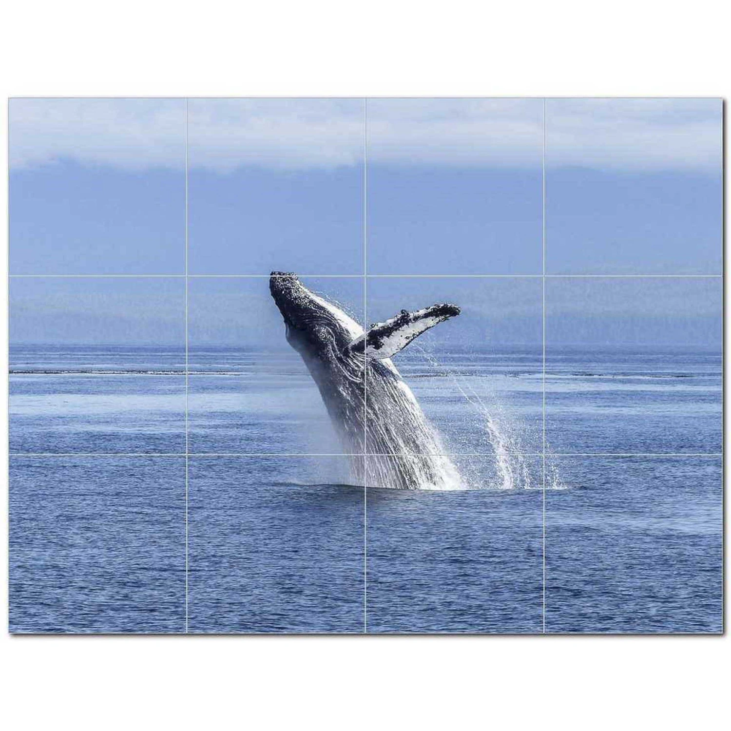 Whale Ceramic Tile Mural Kitchen Backsplash Bathroom Shower 403086-S43 1 Whale Ceramic Tile Mural Kitchen Backsplash Bathroom Shower 403086-S43