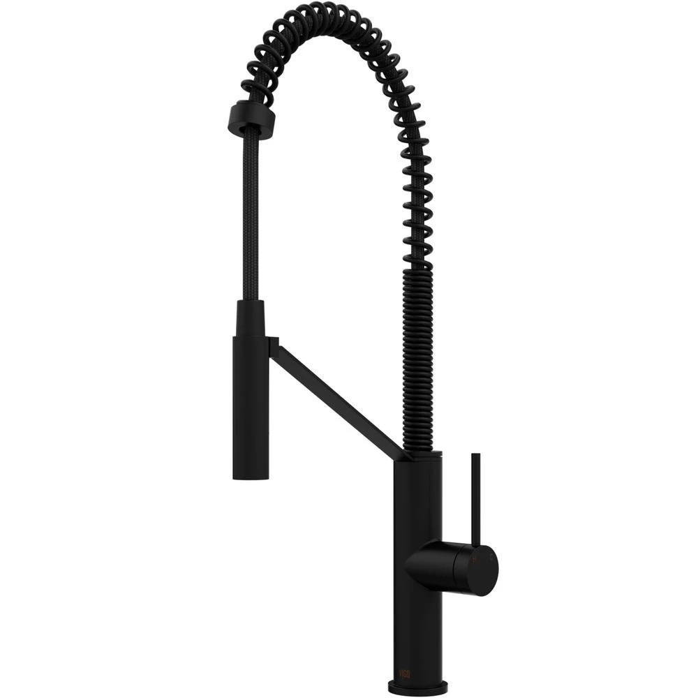 Livingston Single-Handle Pull-Down Sprayer Kitchen Faucet In Matte Black 1 Livingston Single-Handle Pull-Down Sprayer Kitchen Faucet In Matte Black