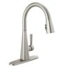 Lenta Single-Handle Pull-Down Sprayer Kitchen Faucet With ShieldSpray Technology SpotShield Stainless