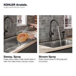 Arsdale Single-Handle Standard Kitchen Faucet With Swing Spout And Sidespray In Oil-Rubbed Bronze -Household Items 3892cf13b97ba09a8bbccf2e684111d0 1800x1800