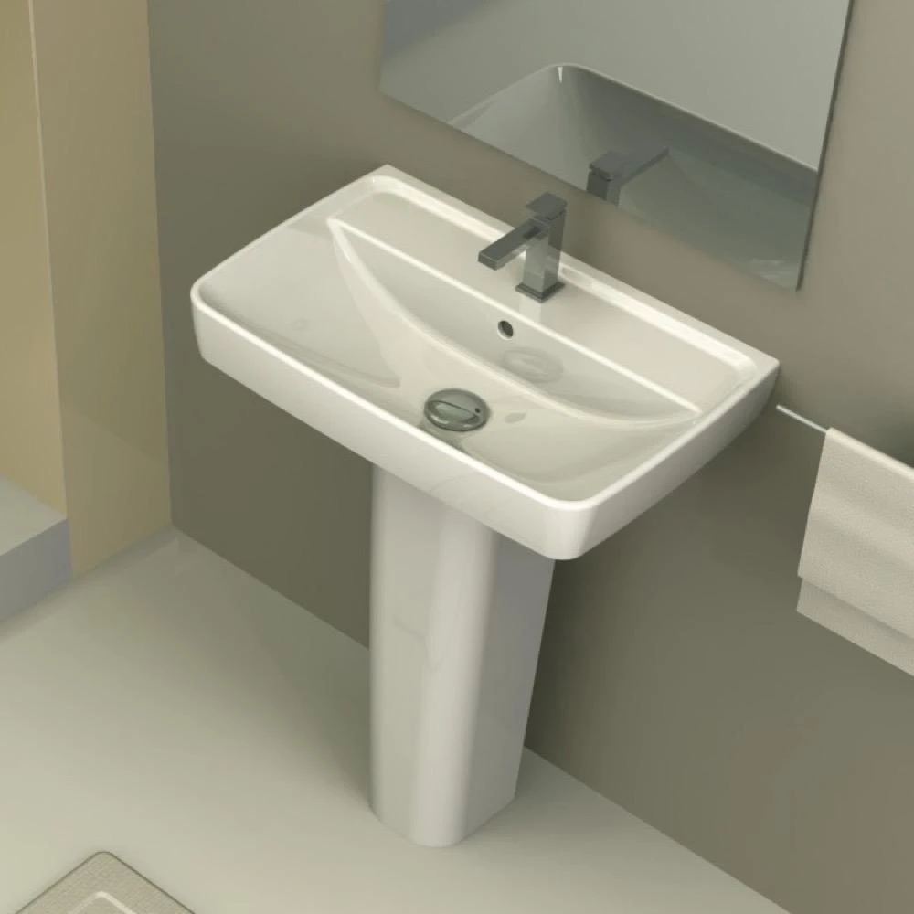 Nameeks Duru Pedestal Sink In White 2 Nameeks Duru Pedestal Sink In White - Image 2