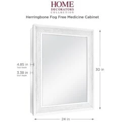 24 In. X 30 In. Fog Free Recessed Or Surface Mount Herringbone Medicine Cabinet -Household Items 3f732380f3a01c4af8b282c99a52f0ea 1800x1800
