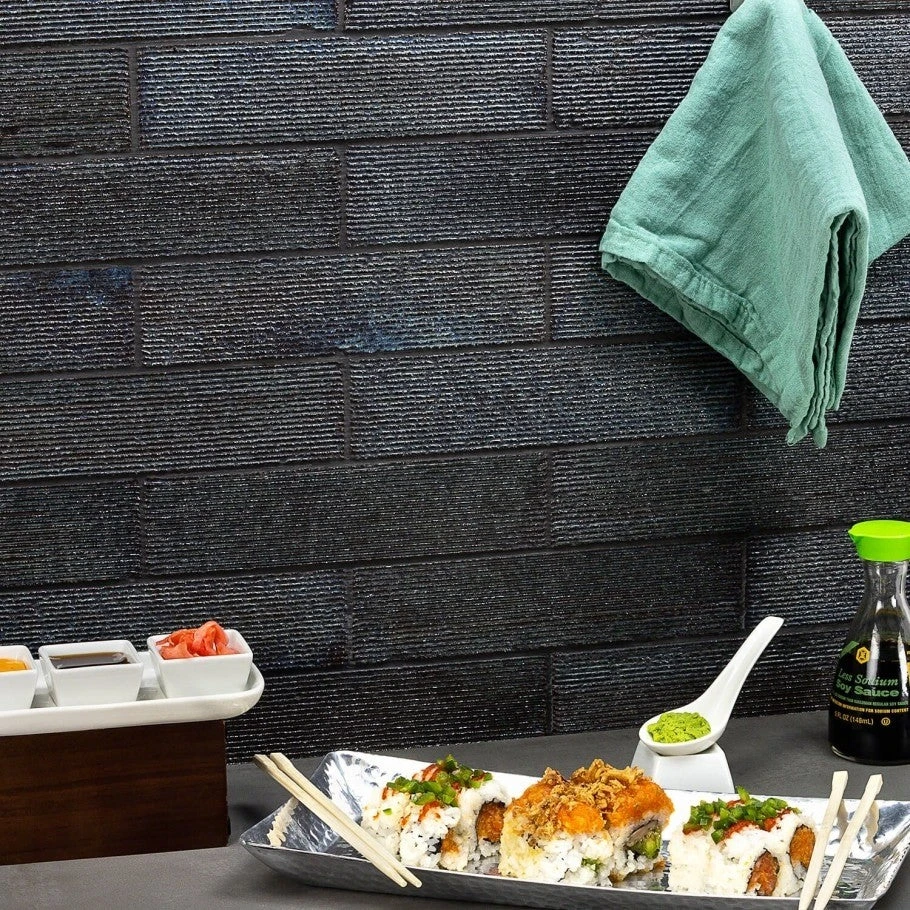 Westport Ridge Dark Denim 2 In. X 9 In. Glazed Clay Wall Tile (33 Pieces 5.64 Sq. Ft. / Case 2 Westport Ridge Dark Denim 2 In. X 9 In. Glazed Clay Wall Tile (33 Pieces 5.64 Sq. Ft. / Case - Image 2