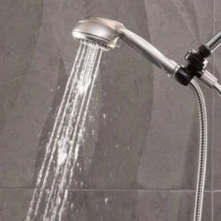 6-Spray 3.5 In. Single Wall Mount Low Flow Handheld Adjustable Shower Head In Brushed Nickel 14 6-Spray 3.5 In. Single Wall Mount Low Flow Handheld Adjustable Shower Head In Brushed Nickel -Household Items 400d022aaafe2649a459d82c2f9b8763 1800x1800