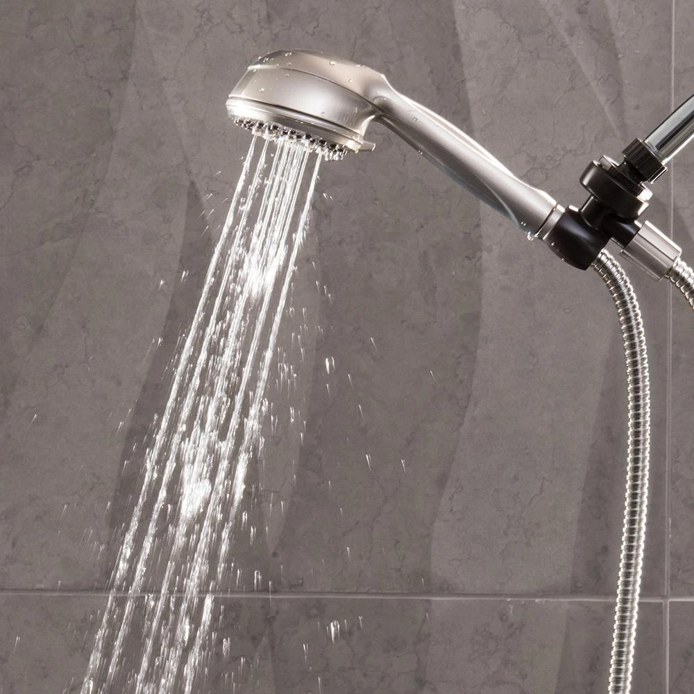 6-Spray 3.5 In. Single Wall Mount Low Flow Handheld Adjustable Shower Head In Brushed Nickel 7 6-Spray 3.5 In. Single Wall Mount Low Flow Handheld Adjustable Shower Head In Brushed Nickel - Image 7