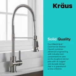 Britt Single Handle Commercial Kitchen Faucet With Dual Function Sprayhead In All-Brite Spot Free Stainless Steel Finish 26 Britt Single Handle Commercial Kitchen Faucet With Dual Function Sprayhead In All-Brite Spot Free Stainless Steel Finish -Household Items 441471421daed5f38c0f299f1019a0d5 1800x1800