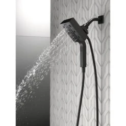 In2ition Two-in-One 4-Spray 5.9 In. Dual Wall Mount Fixed And Handheld H2Okinetic Shower Head In Matte Black -Household Items 460ca814d9076ed02295c0d8e999916e 1800x1800