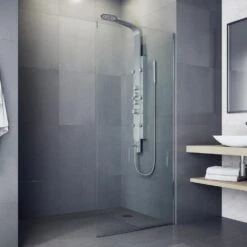 Mateo 59.5 In. 6-Jet High Pressure Shower Panel System With Rainhead Fixed Handheld Dual Shower In Stainless Steel -Household Items 4776ad01607e3f11a78e016fb2db9ffb 1800x1800