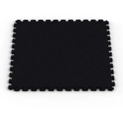 Norsk NSMPRD6BLK Raised Diamond Pattern PVC Floor Tiles, 13.95-Square Feet, Black, 6-Pack