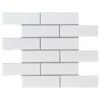 MSI Retro Brick Bianco 11.57 In. X 11.3 In. X 6 Mm Matte Porcelain Mesh-Mounted Mosaic Tile (13.65 Sq. Ft. / Case)