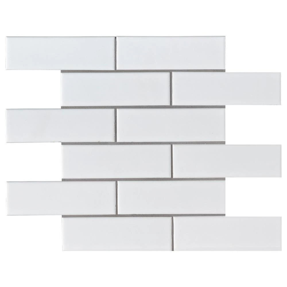 MSI Retro Brick Bianco 11.57 In. X 11.3 In. X 6 Mm Matte Porcelain Mesh-Mounted Mosaic Tile (13.65 Sq. Ft. / Case) 1 MSI Retro Brick Bianco 11.57 In. X 11.3 In. X 6 Mm Matte Porcelain Mesh-Mounted Mosaic Tile (13.65 Sq. Ft. / Case)