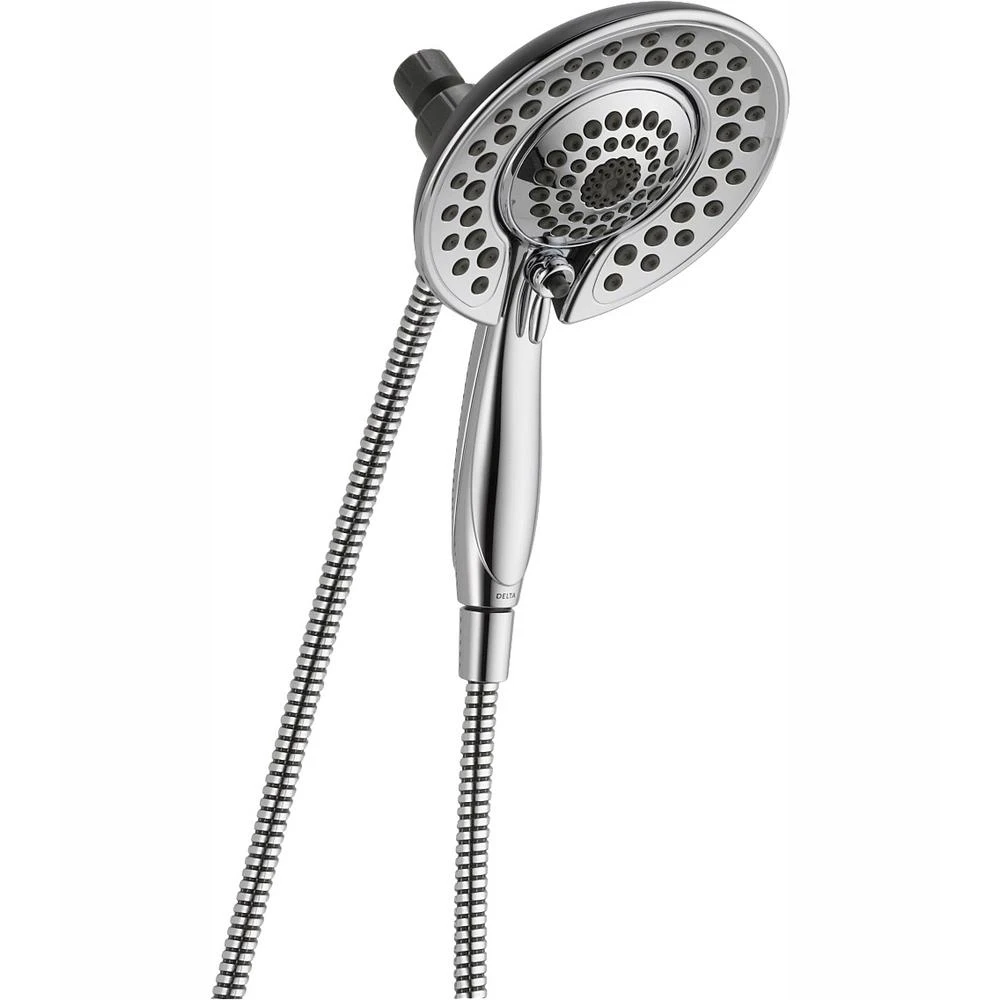 In2ition Two-in-One 5-Spray 6 In. Dual Wall Mount Fixed And Handheld Shower Head In Chrome 1 In2ition Two-in-One 5-Spray 6 In. Dual Wall Mount Fixed And Handheld Shower Head In Chrome
