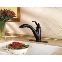 Marielle Single-Handle Pull-Out Sprayer Kitchen Faucet In Tuscan Bronze -Household Items 5388dda6743e95092e5968f931ba04ab 1800x1800