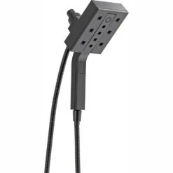 In2ition Two-in-One 4-Spray 4.5 In. Dual Wall Mount Fixed And Handheld H2Okinetic Shower Head In Matte Black