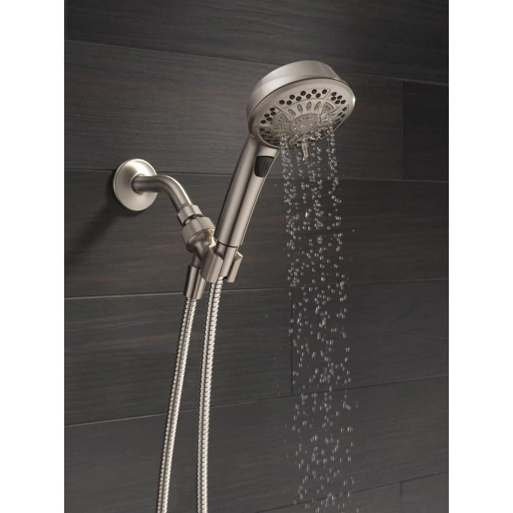 7-Spray 4.2 In. Single Wall Mount Handheld Shower Head In SpotShield Brushed Nickel 9 7-Spray 4.2 In. Single Wall Mount Handheld Shower Head In SpotShield Brushed Nickel - Image 9