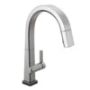 Pivotal Single-Handle Pull-Down Sprayer Kitchen Faucet With Touch2O Technology And MagnaTite Docking In Arctic Stainless