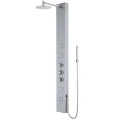 Elling-Ton 59 In. 4-Jet High Pressure Shower System With Fixed Rainhead And Handheld Dual Shower In Matte Black 25 Elling-Ton 59 In. 4-Jet High Pressure Shower System With Fixed Rainhead And Handheld Dual Shower In Matte Black -Household Items 5f49e336c9733aa7e9a39f0485dabd18 1800x1800