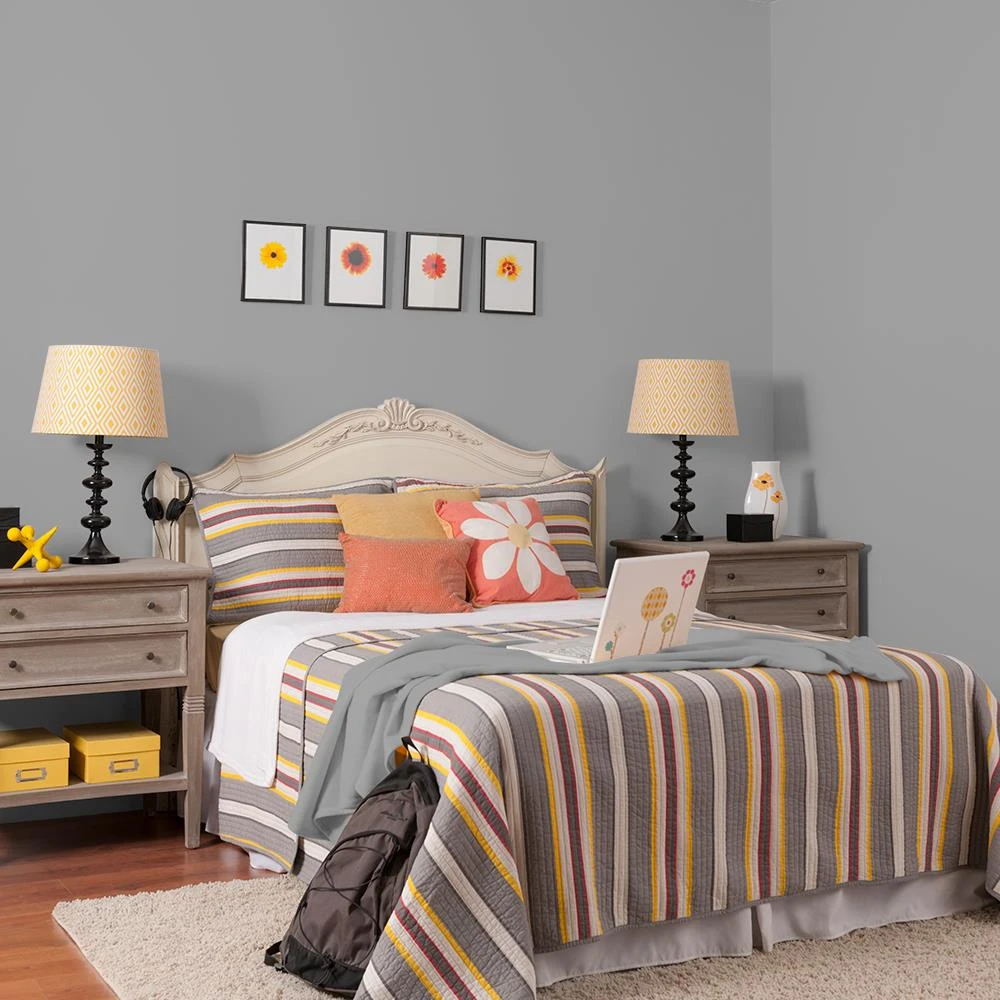 Glidden High Endurance Plus Interior Paint And Primer, Granite Grey/Grey 5 Glidden High Endurance Plus Interior Paint And Primer, Granite Grey/Grey - Image 5