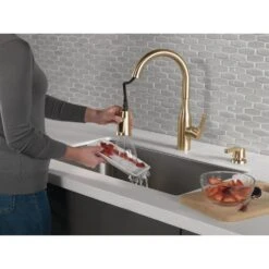 Marca Single-Handle Pull-Down Sprayer Kitchen Faucet With ShieldSpray Technology In Champagne Bronze -Household Items 61977f9ba36b5c5fdaa8b74b04911f03 1800x1800