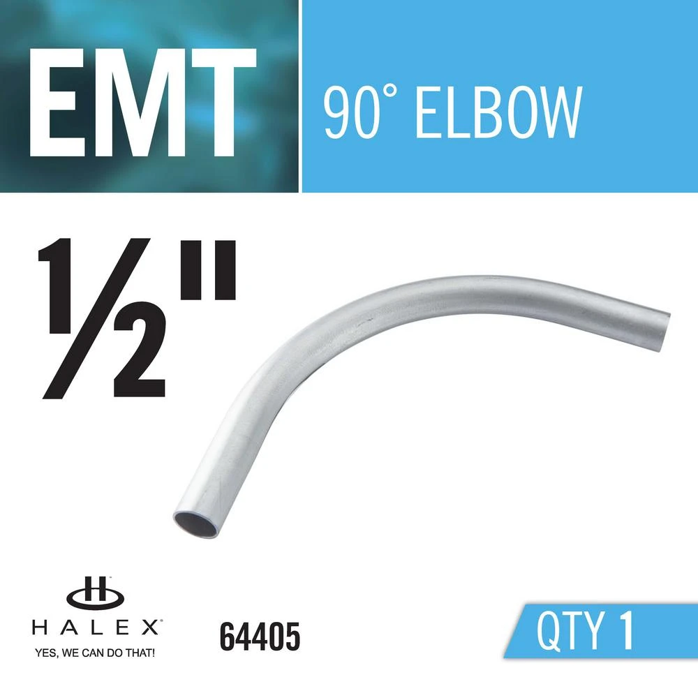 1/2 In. 90-Degree Electric Metallic Tube (EMT) Elbow 4 1/2 In. 90-Degree Electric Metallic Tube (EMT) Elbow - Image 4