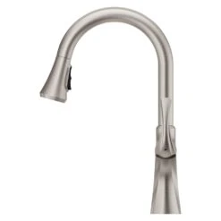 Miri Single-Handle Pull-Down Sprayer Kitchen Faucet With Soap Dispenser In Spot Defense Stainless Steel -Household Items 61b226dfd45b9547ccfe3d07b84d9c0b 1800x1800