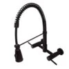 Modern 2-Handle Wall-Mount Pull-Down Sprayer Kitchen Faucet In Oil Rubbed Bronze