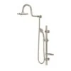 AquaRain 3-Spray Retrofit Shower System With Handshower & Showerhead Combo & Wall Bar Shower Kit In Brushed Nickel