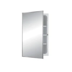 Jensen Styleline 16-in X 26-in Rectangle Recessed Mirrored Medicine Cabinet